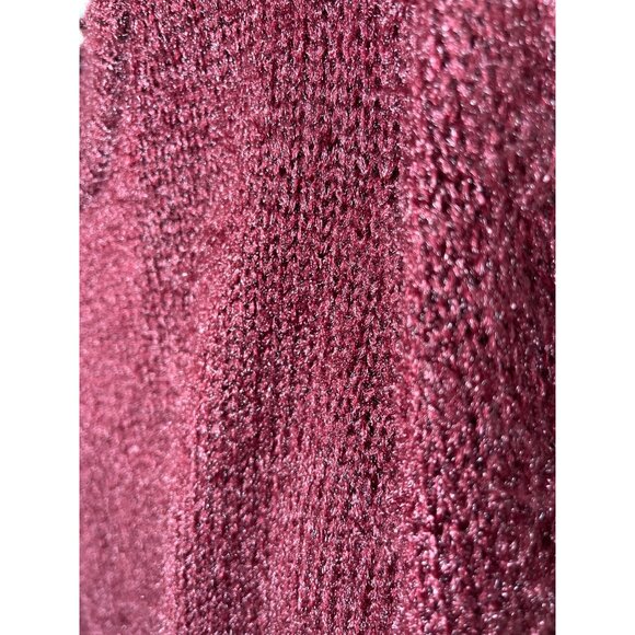 A New Day Sweater Womens Small Chunky Knit Top Red Burgundy Fall Winter Casual - Picture 6 of 11